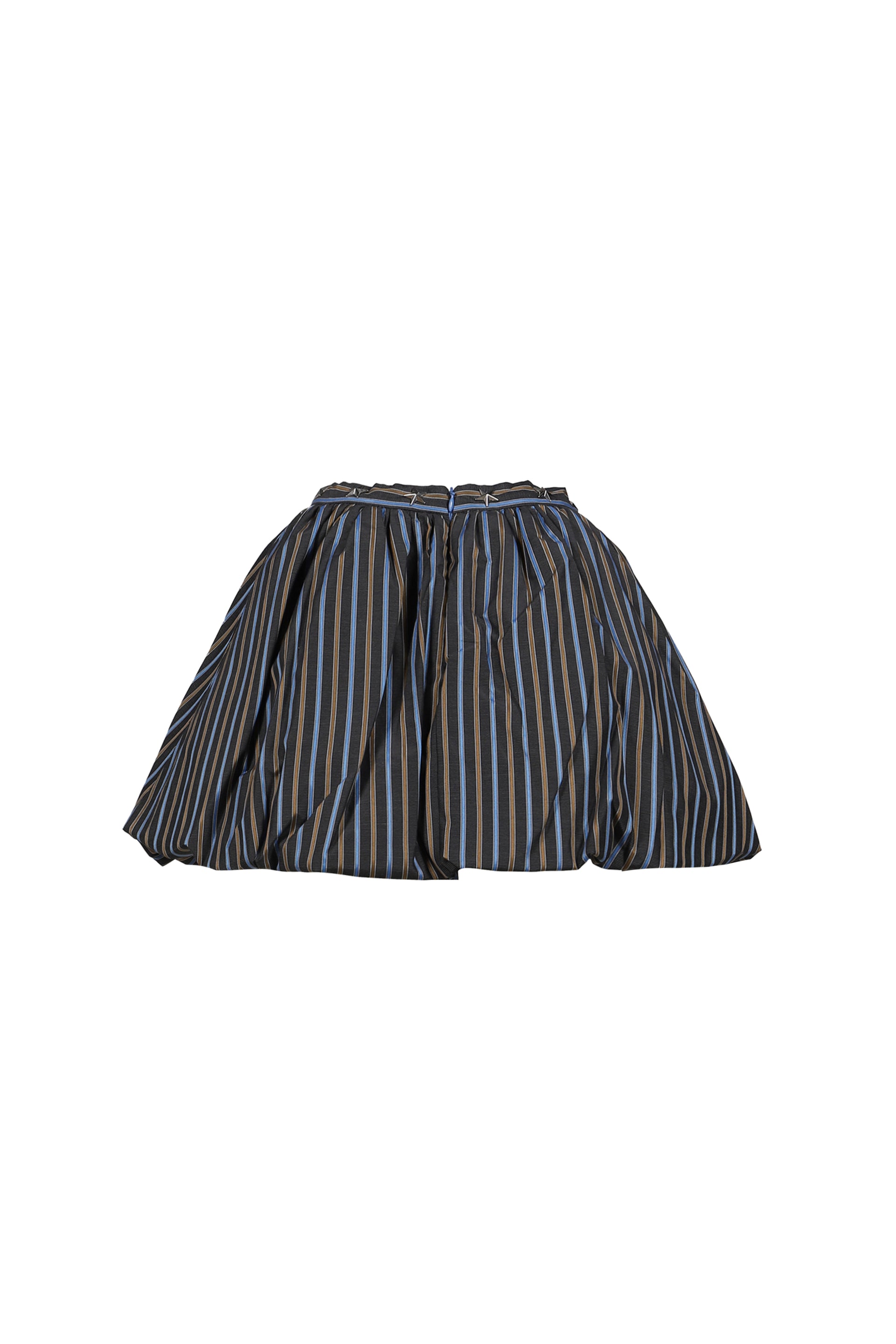 STRIPE PUFFY SKIRT / BLUE STRIPES