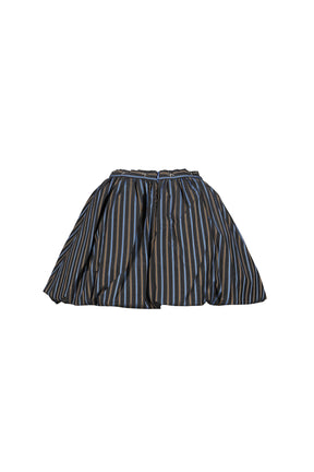 STRIPE PUFFY SKIRT / BLUE STRIPES