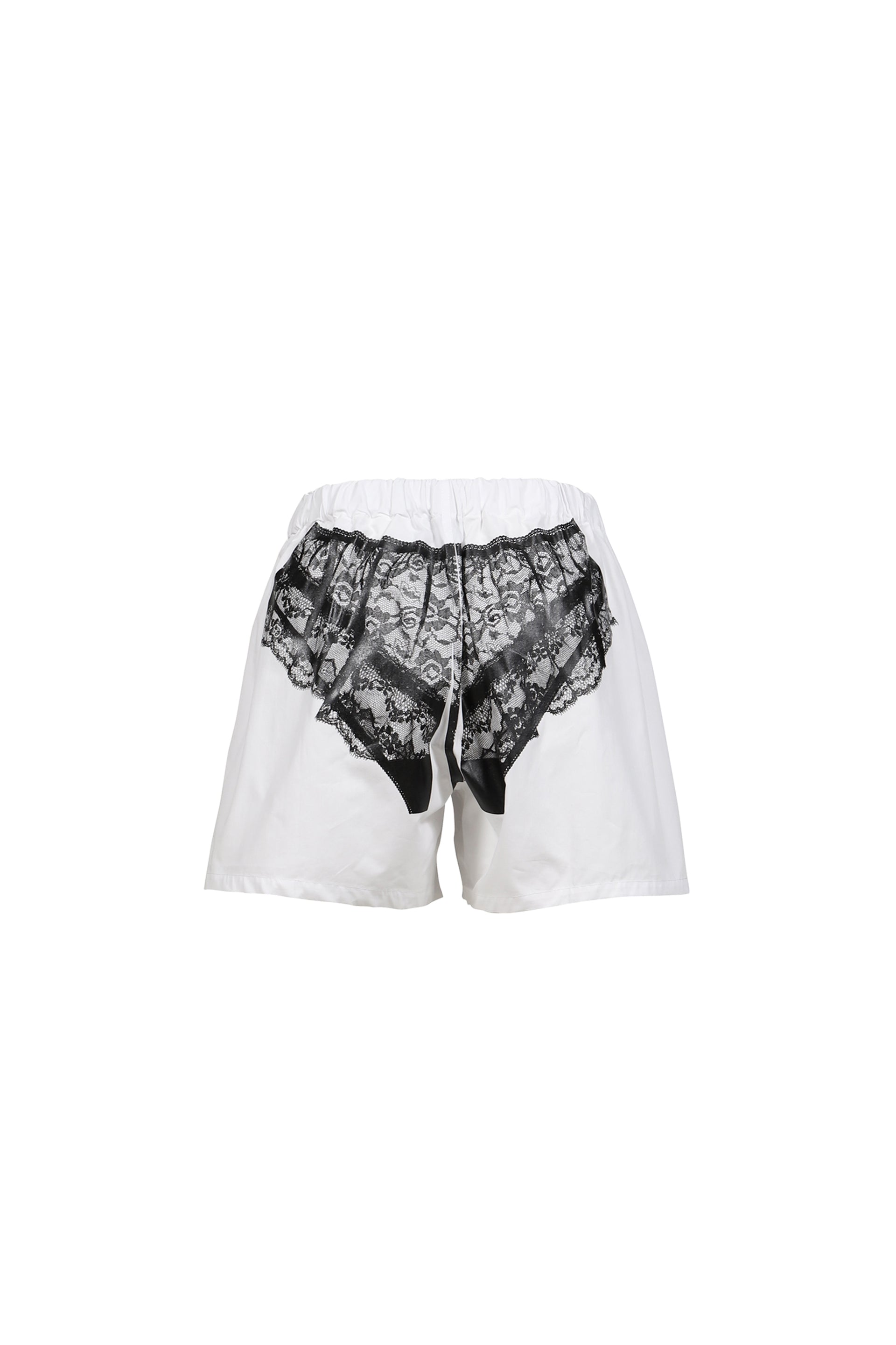 TROMPE L'OEIL BOXER SHORTS WOVEN / WHT