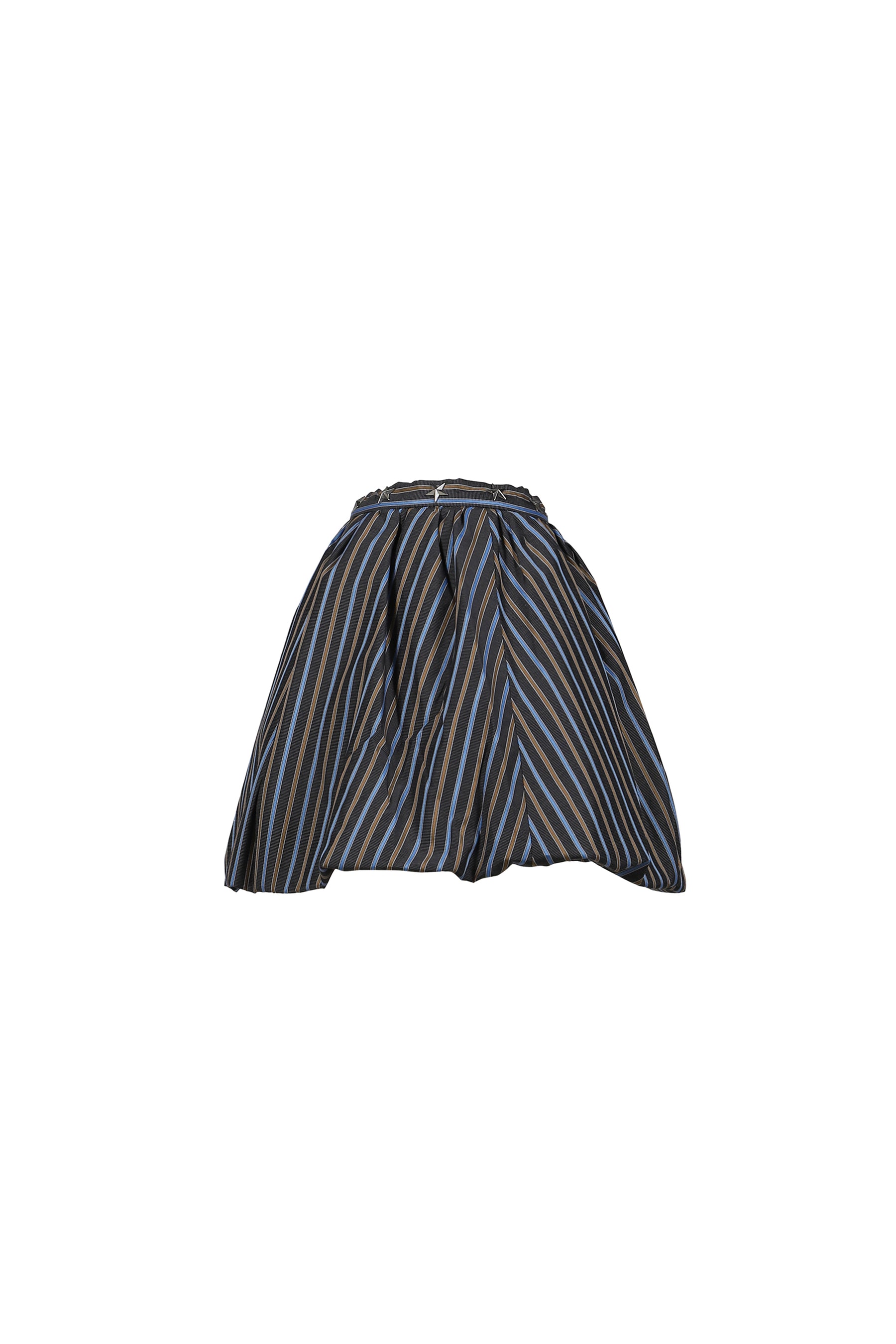 STRIPE PUFFY SKIRT / BLUE STRIPES