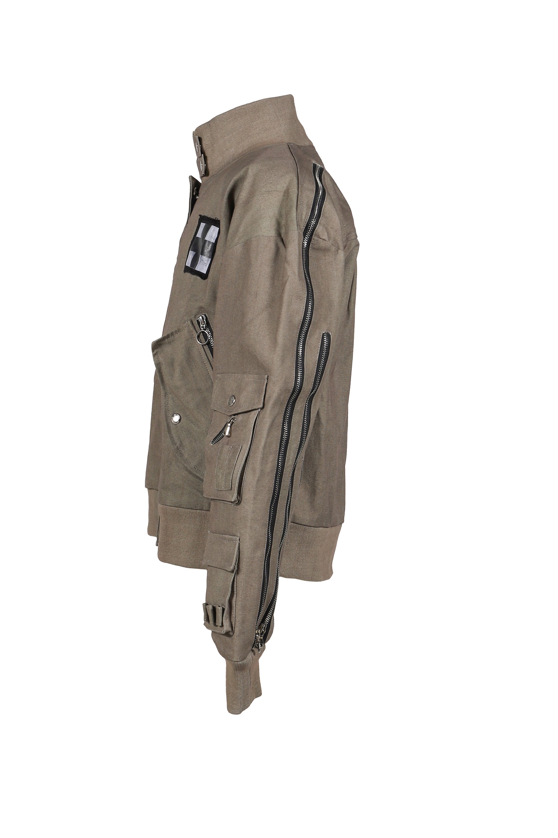 CANVAS ZIPPER DREAM BOMBER / FADED GRN 