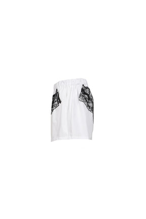 TROMPE L'OEIL WOVEN BOXER SHORTS / WHT