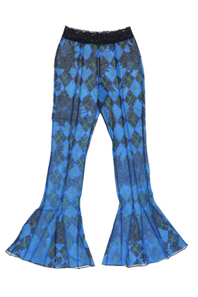 Andersson Bell AMIKA DENIM WITH MESH PANTS SET (L) / BLU