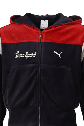 T7 SHORT TRACK HOODIE / DRK NVY