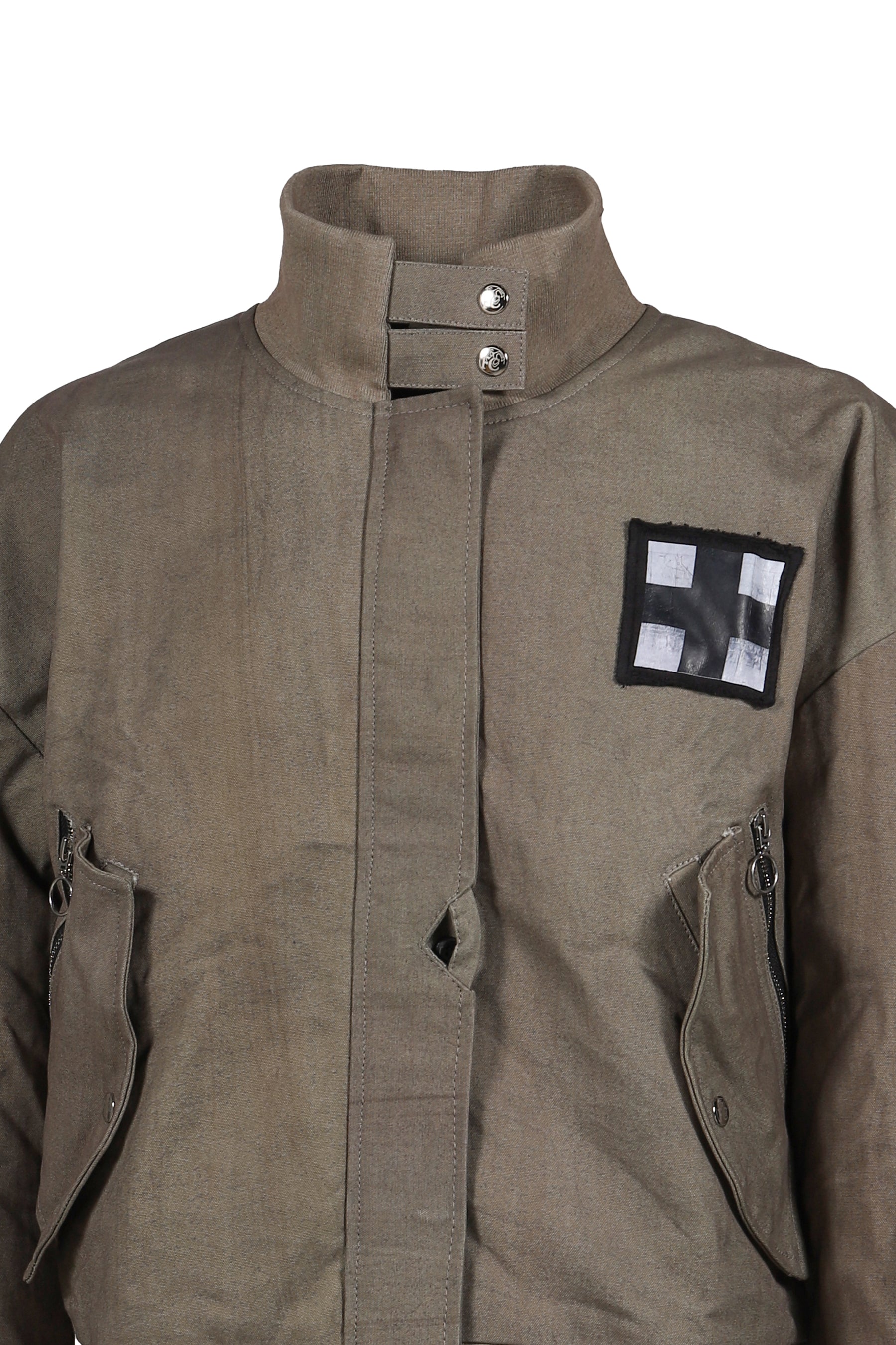 CANVAS ZIPPER DREAM BOMBER / FADED GRN 