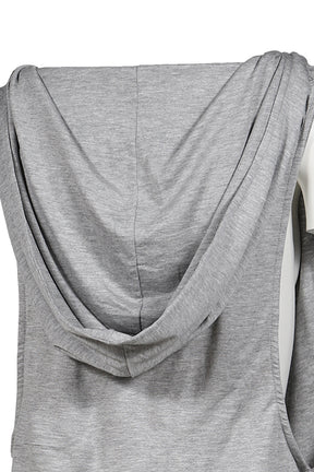 COWL BOXER HOODIE / L GRY