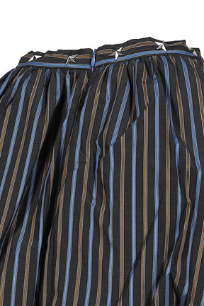 STRIPE PUFFY SKIRT / BLUE STRIPES