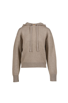 COLLEGIATE HOODIE IN CASHMERE / TAUPE