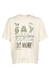 SAY LESS DO MORE TEE / WHT