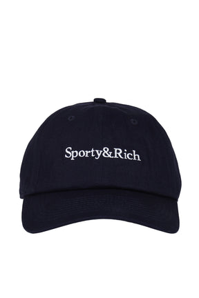 SERIF LOGO HAT / DARK NVY