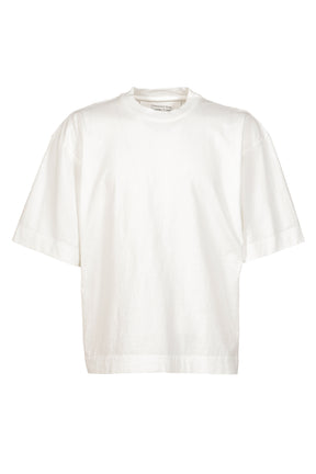 WHITE OVERSIZED US COTTON T-SHIRT / WHT