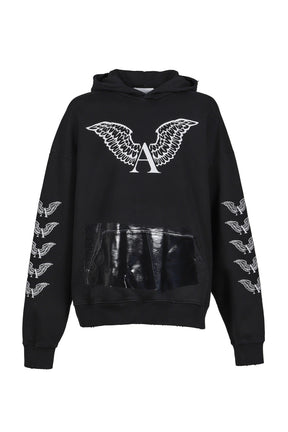 MELT LOCK LOGO HOODIE / VTG BLK 