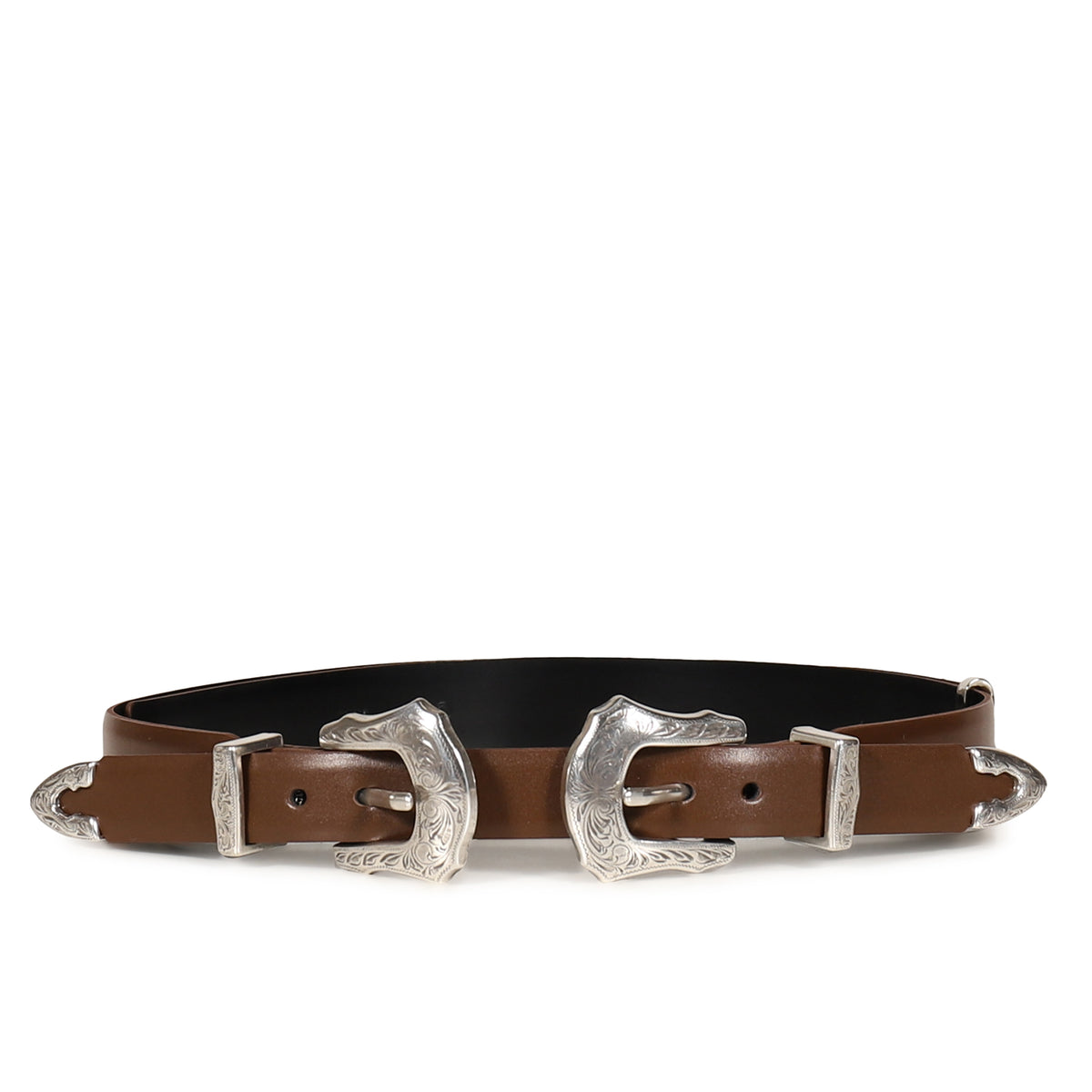 TOGA トーガ FW26 DOUBLE BUCKLE BELT / BRW - NUBIAN ヌビアン