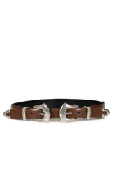 DOUBLE BUCKLE BELT / BRW