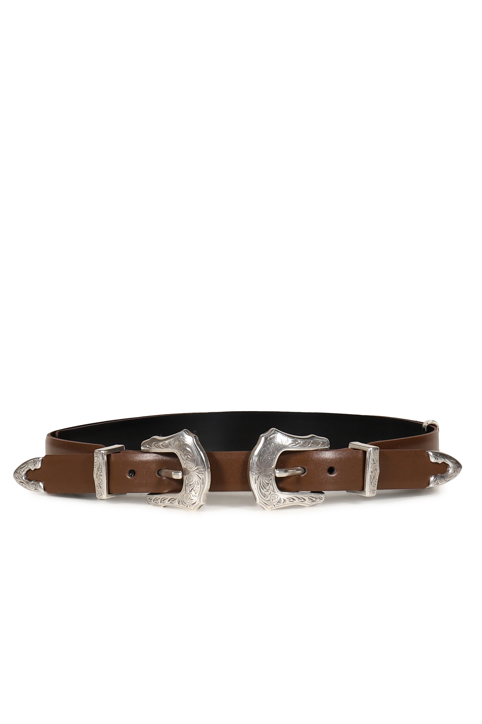 DOUBLE BUCKLE BELT / BRW