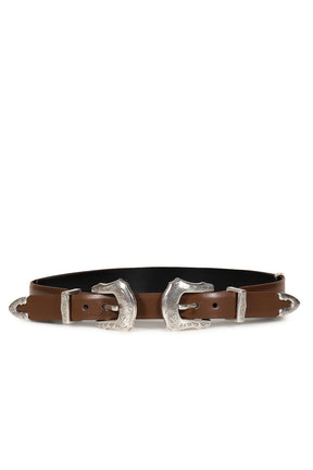 DOUBLE BUCKLE BELT / BRW