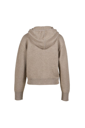 COLLEGIATE HOODIE IN CASHMERE / TAUPE