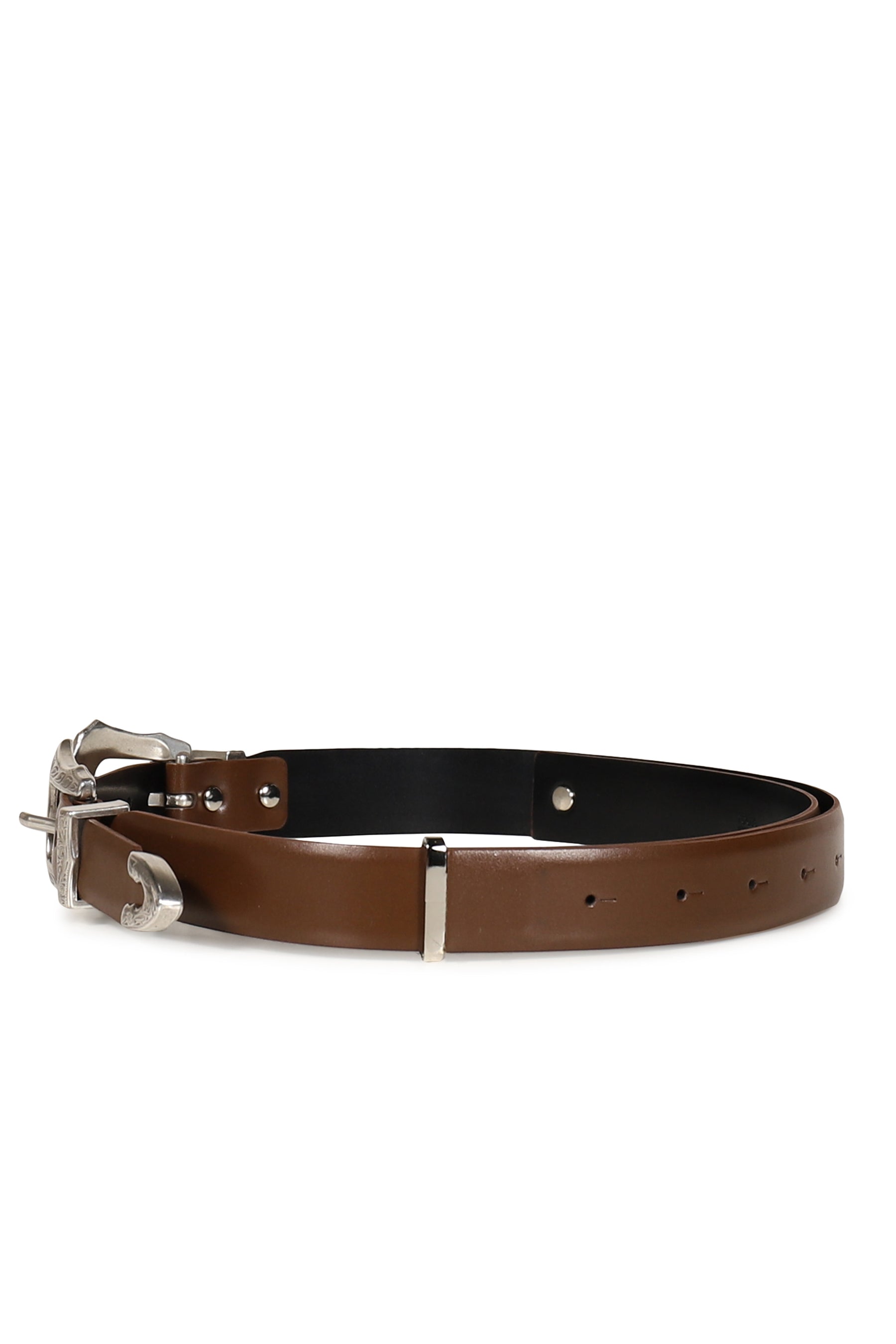 DOUBLE BUCKLE BELT / BRW