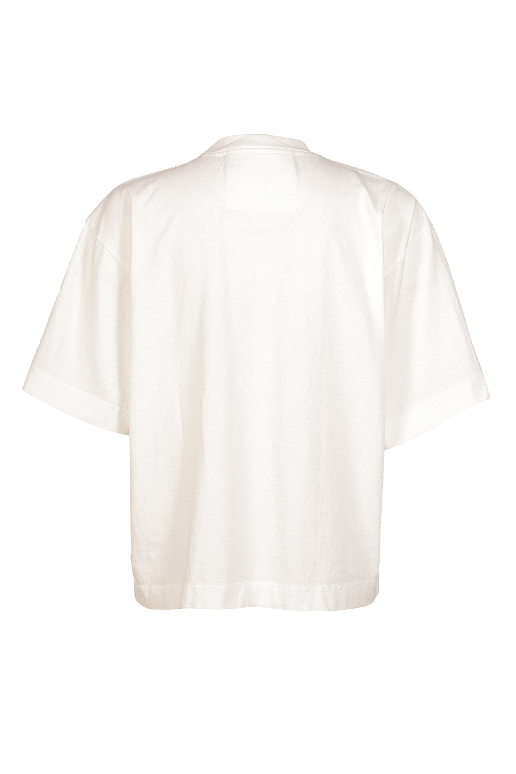 WHITE OVERSIZED US COTTON T-SHIRT / WHT