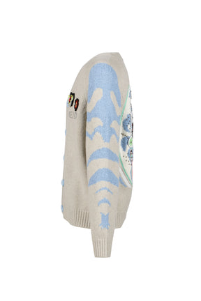 RWS KENZO PACHINKO CARDIGAN / PALE GRY 