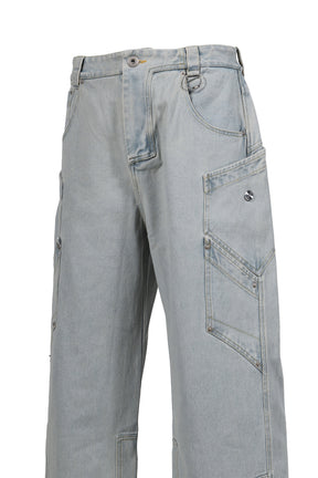 POKETTO RELAXED JEANS / LT. BLU 