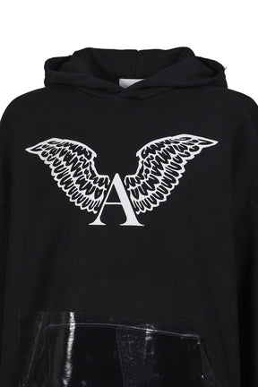 MELT LOCK LOGO HOODIE / VTG BLK 