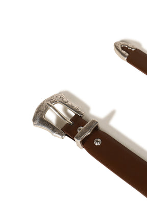 DOUBLE BUCKLE BELT / BRW