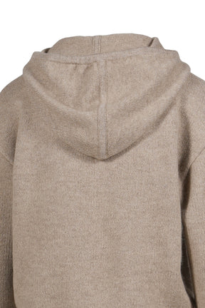 COLLEGIATE HOODIE IN CASHMERE / TAUPE
