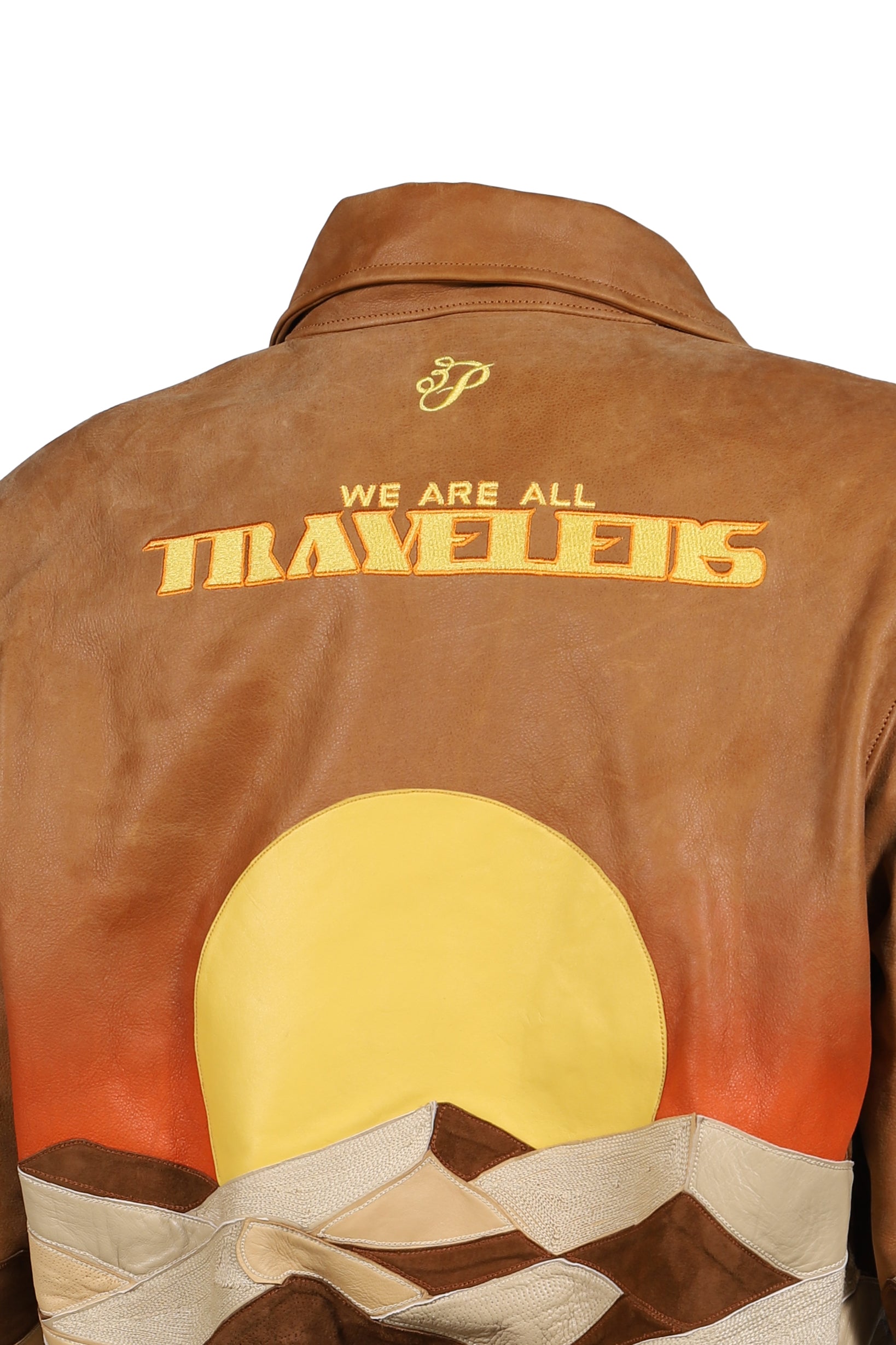 LEATHER TRAVELERS JACKET / BRW