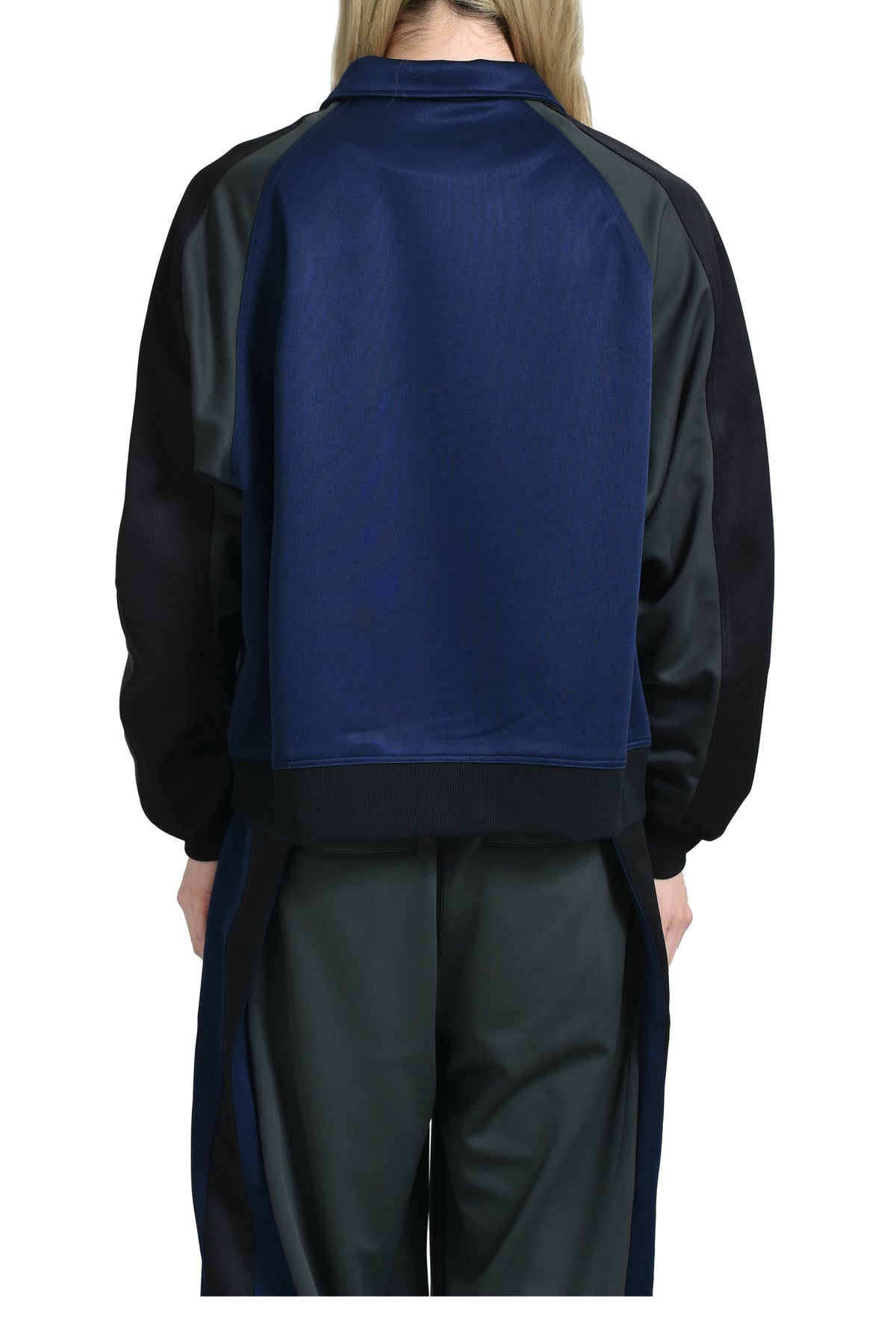 JERSEY TRACK JACKET / NVY