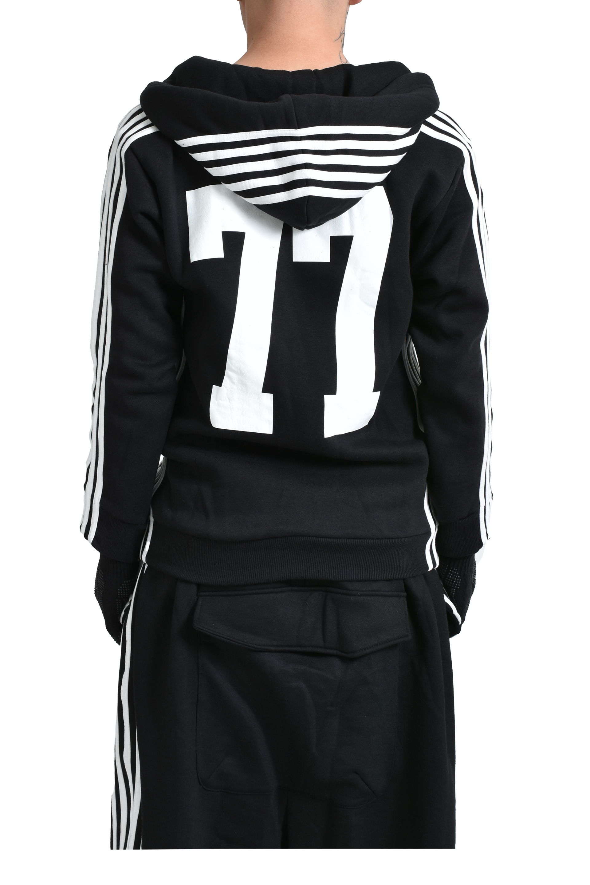 YORI SPORT JAPAN EXCLUSIVE 5 STRIPE ZIP UP / BLK