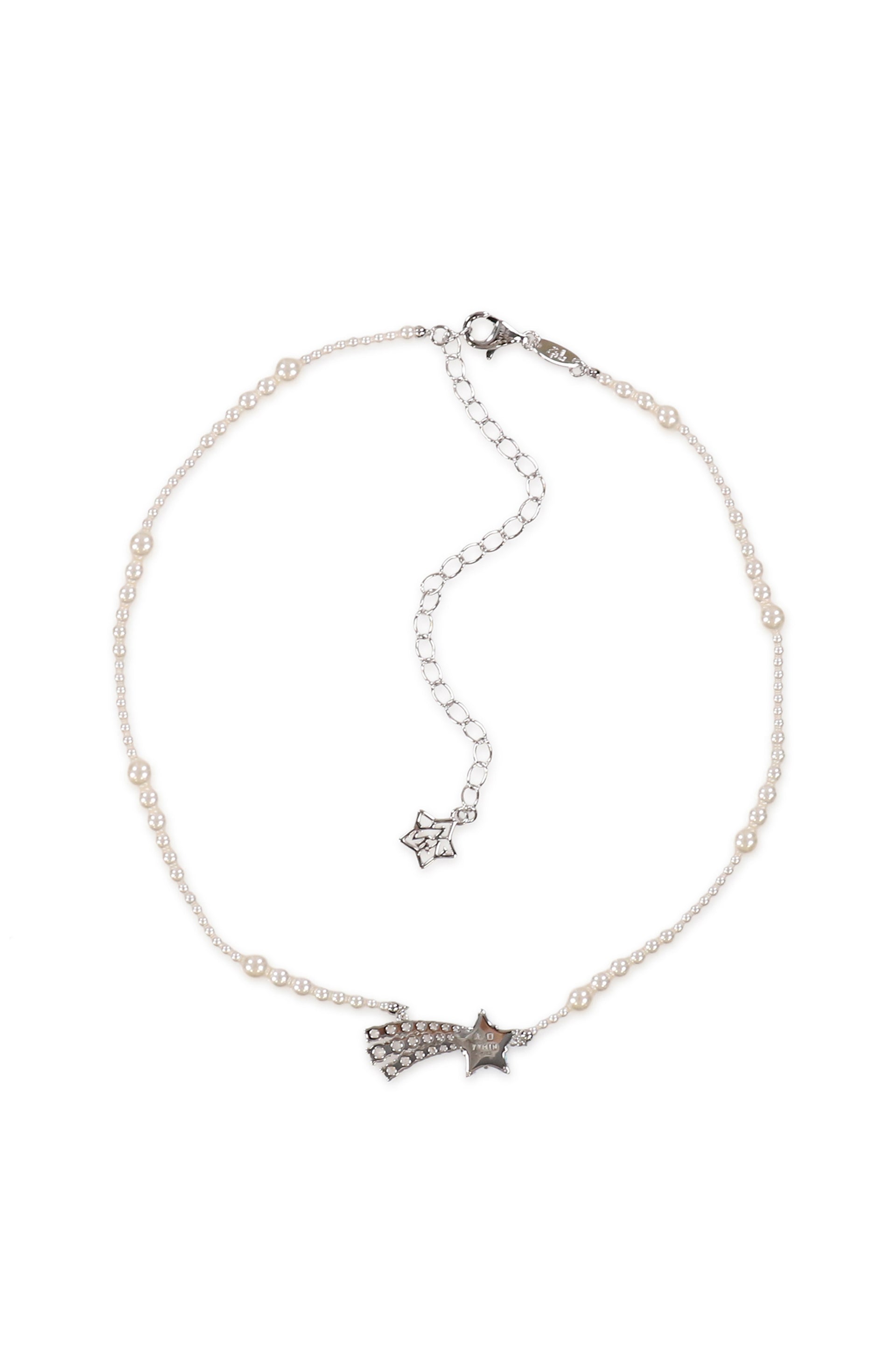 CRYSTAL METEOR PEARL NECKLACE / BLU