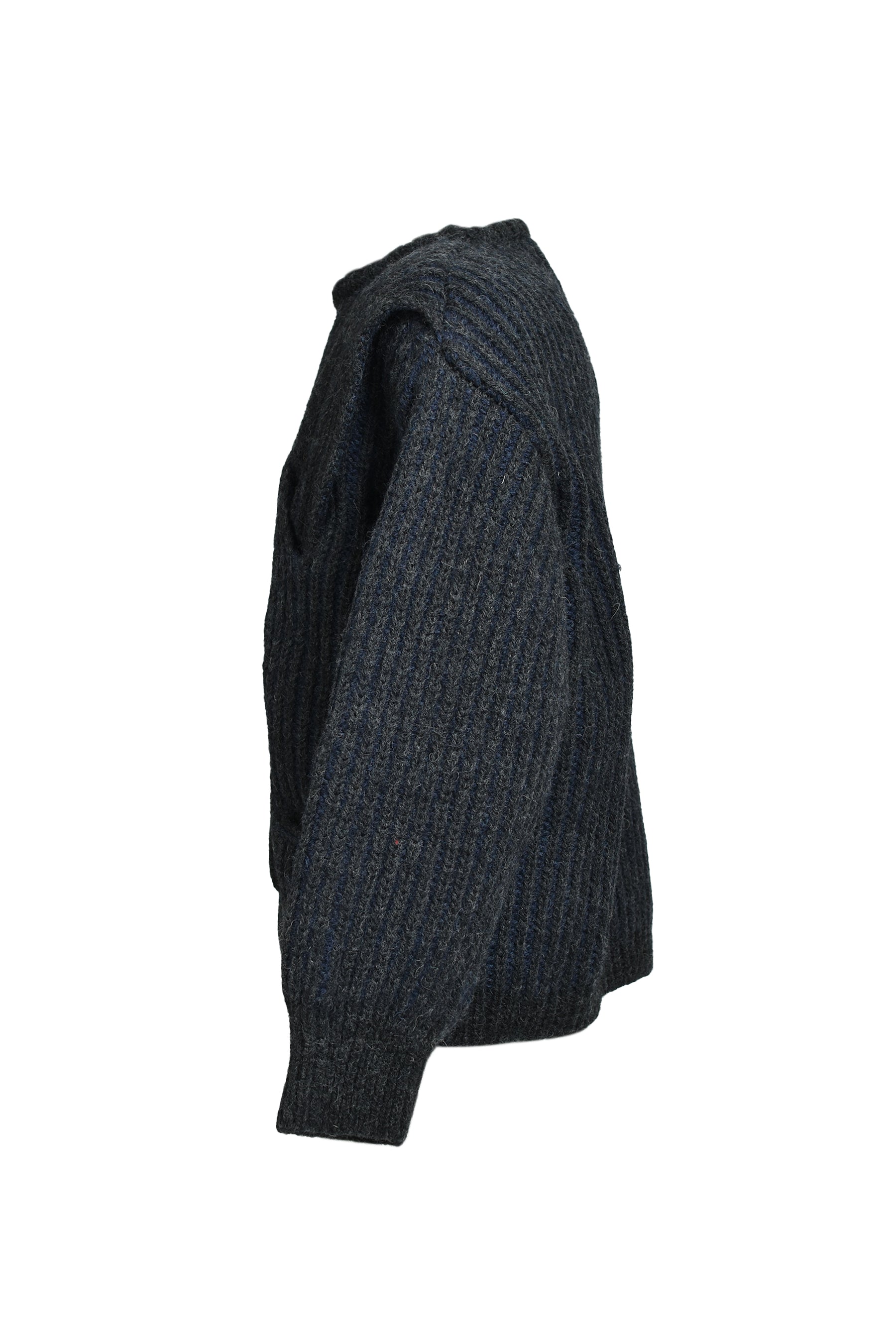 3D CABLE KNIT / MD81_19 ANTRACITE 