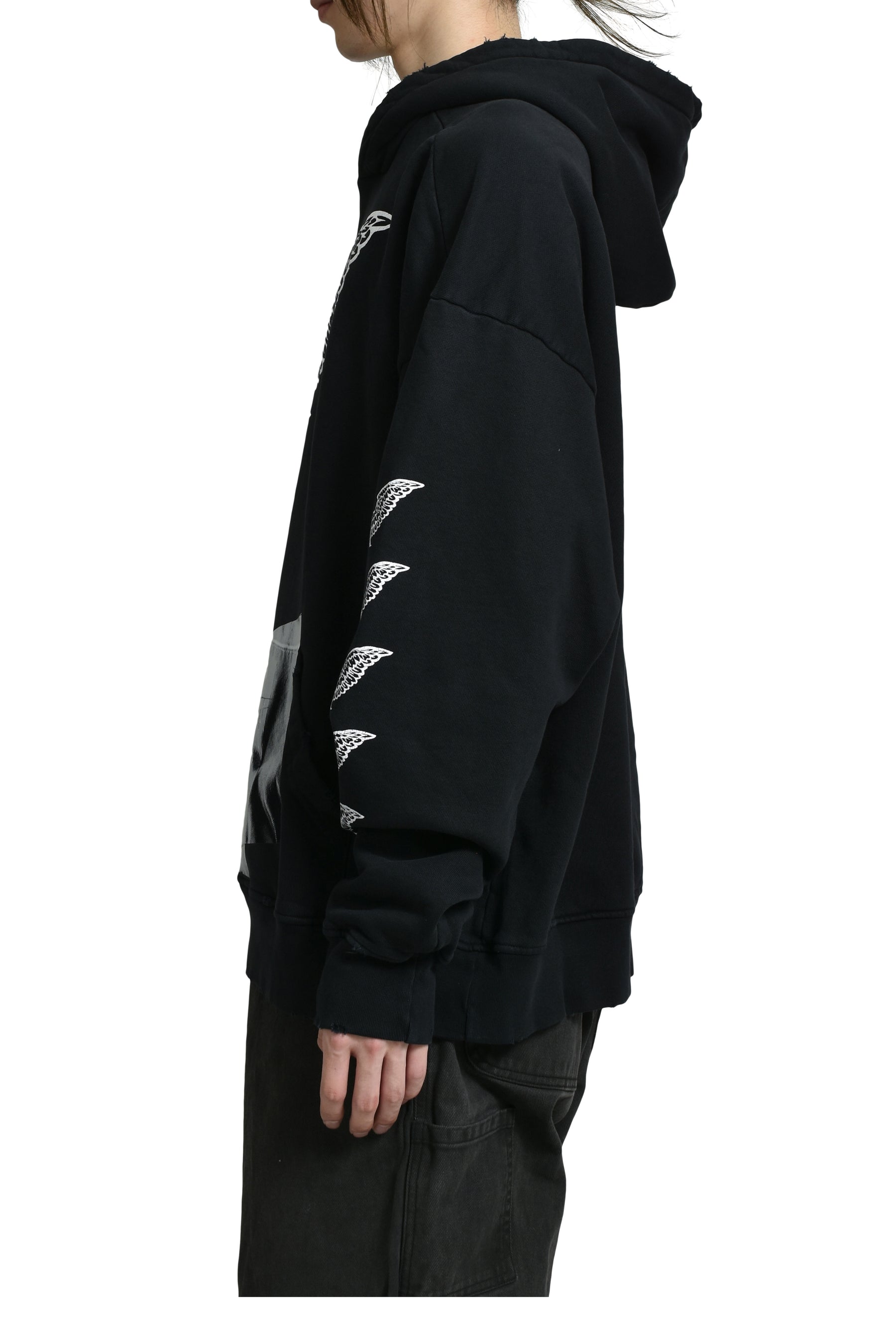 MELT LOCK LOGO HOODIE / VTG BLK 
