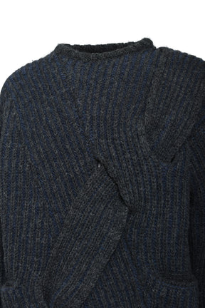 3D CABLE KNIT / MD81_19 ANTRACITE 