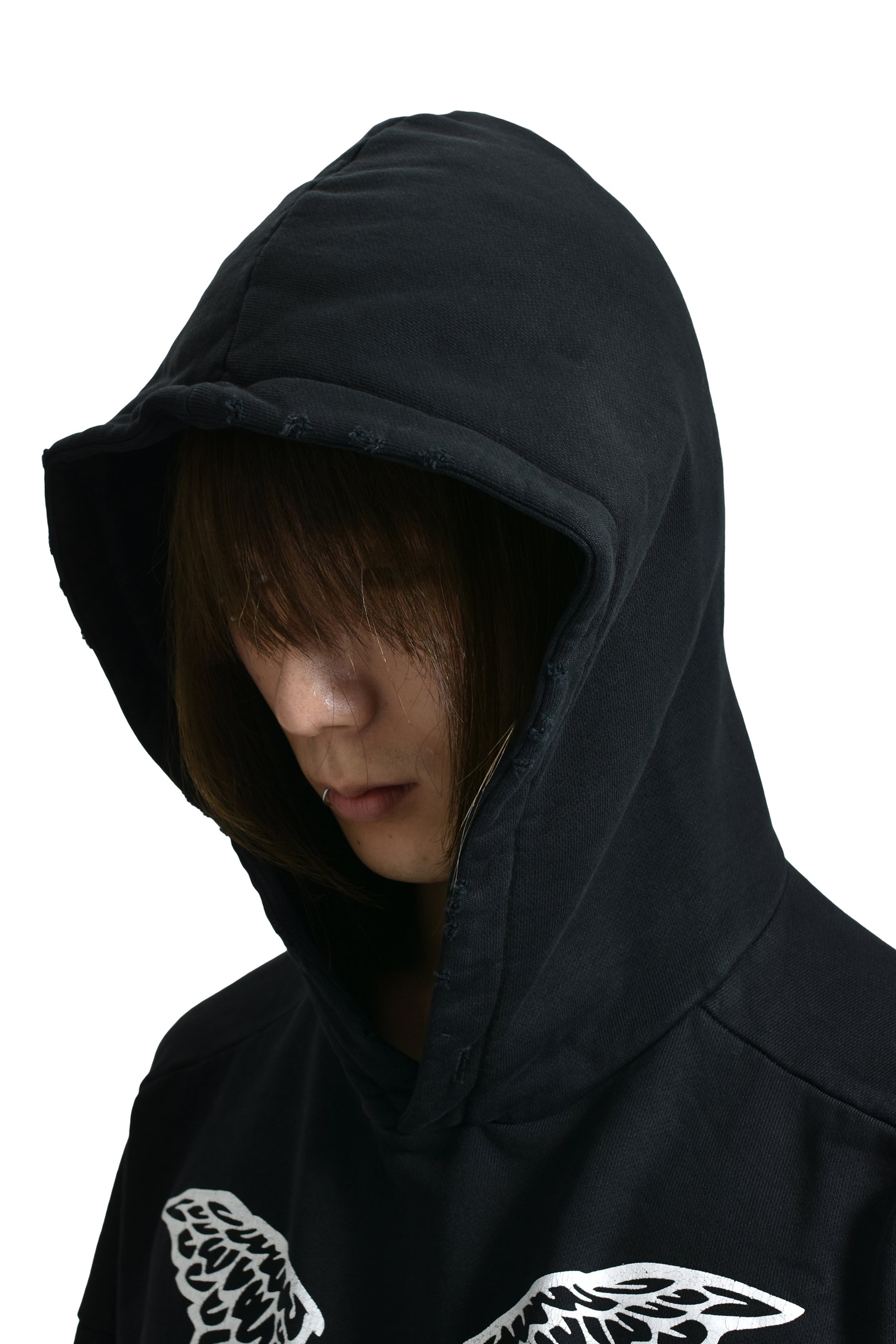 MELT LOCK LOGO HOODIE / VTG BLK 