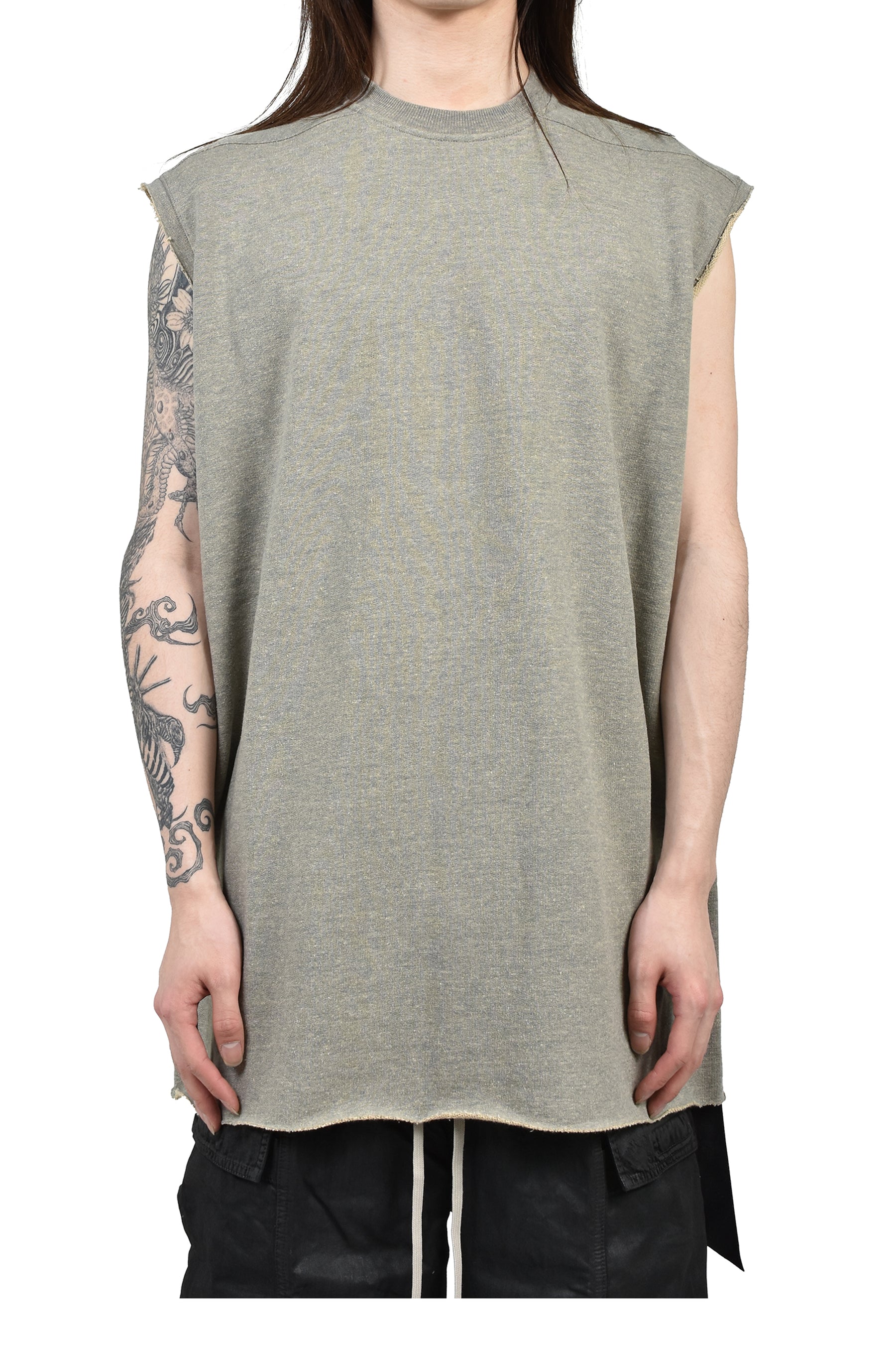 rick owens tarp Rick Owens DRKSHDW SS26 TARP T / GRY MELANGE