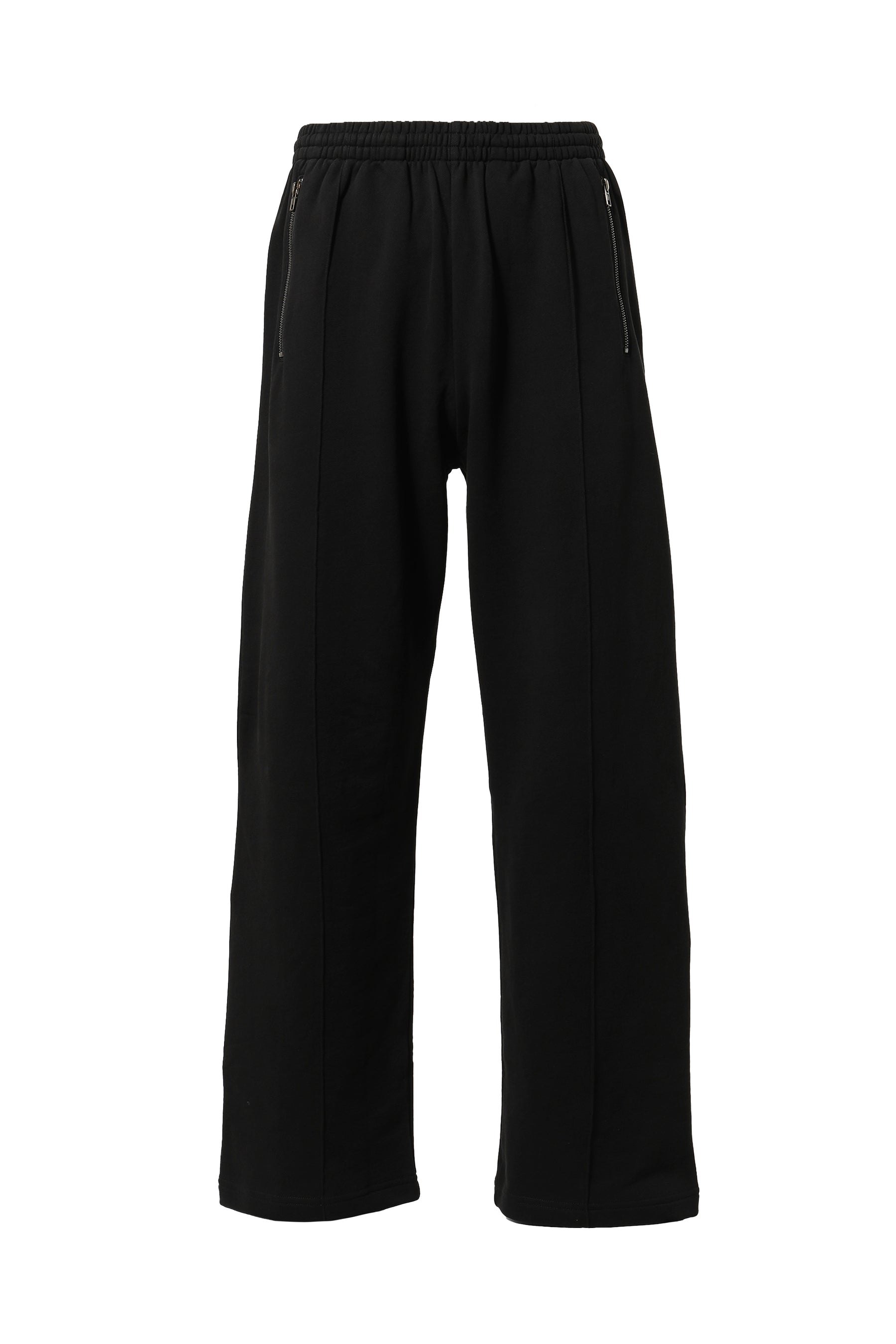 WILLY CHAVARRIA FW23 PINTUCK SWEAT PANTS / SOLID BLK -NUBIAN