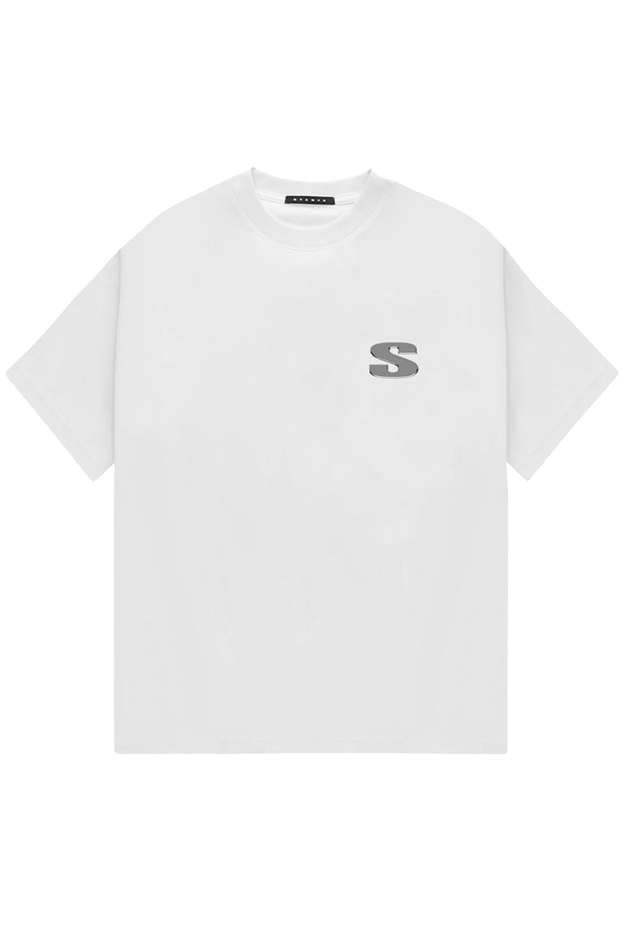 STAMPD SS23 CHROME FLAME RELAXED TEE / WHT -NUBIAN