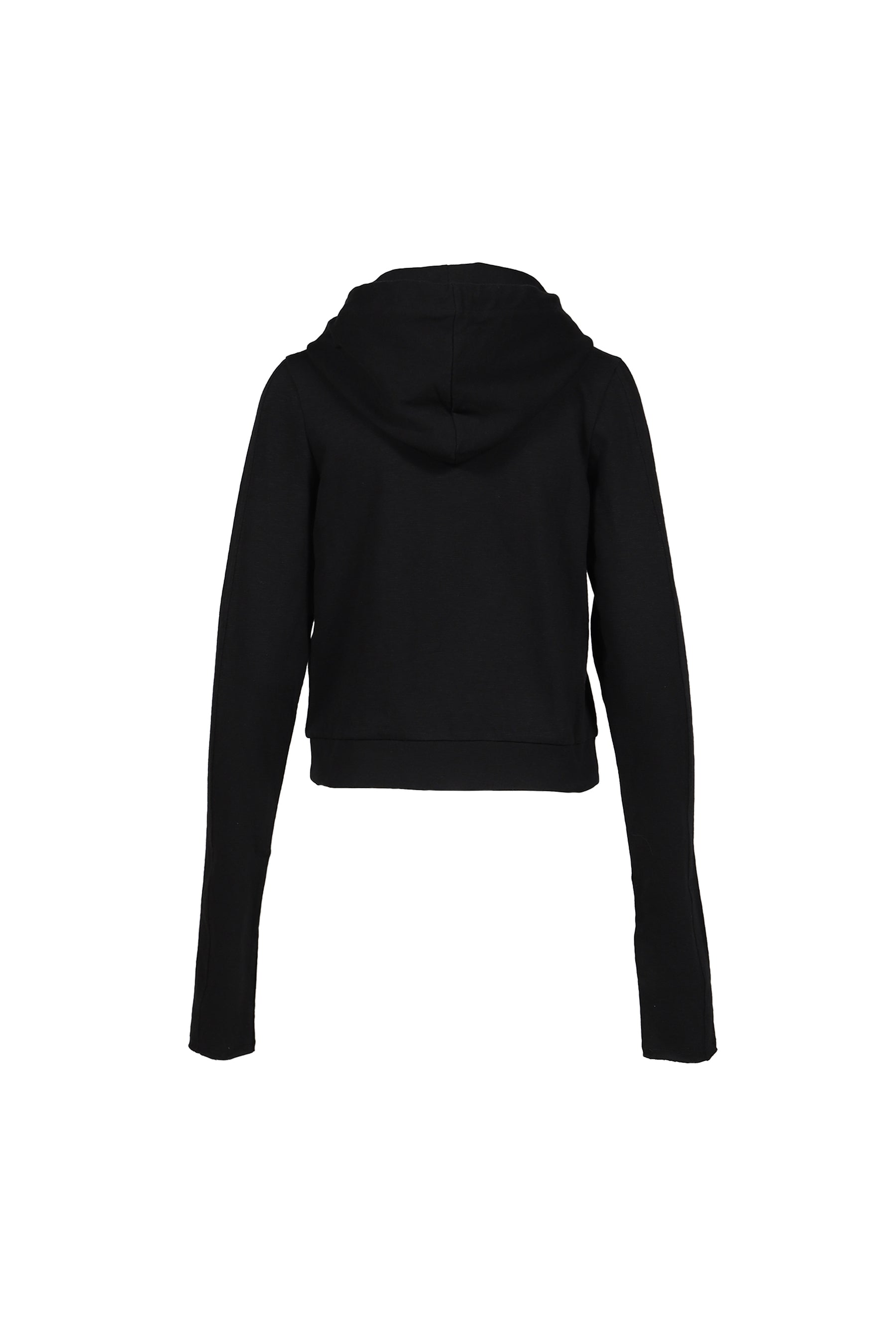 LIGHTWEIGHT CROPPED ZIP-UP / BLK