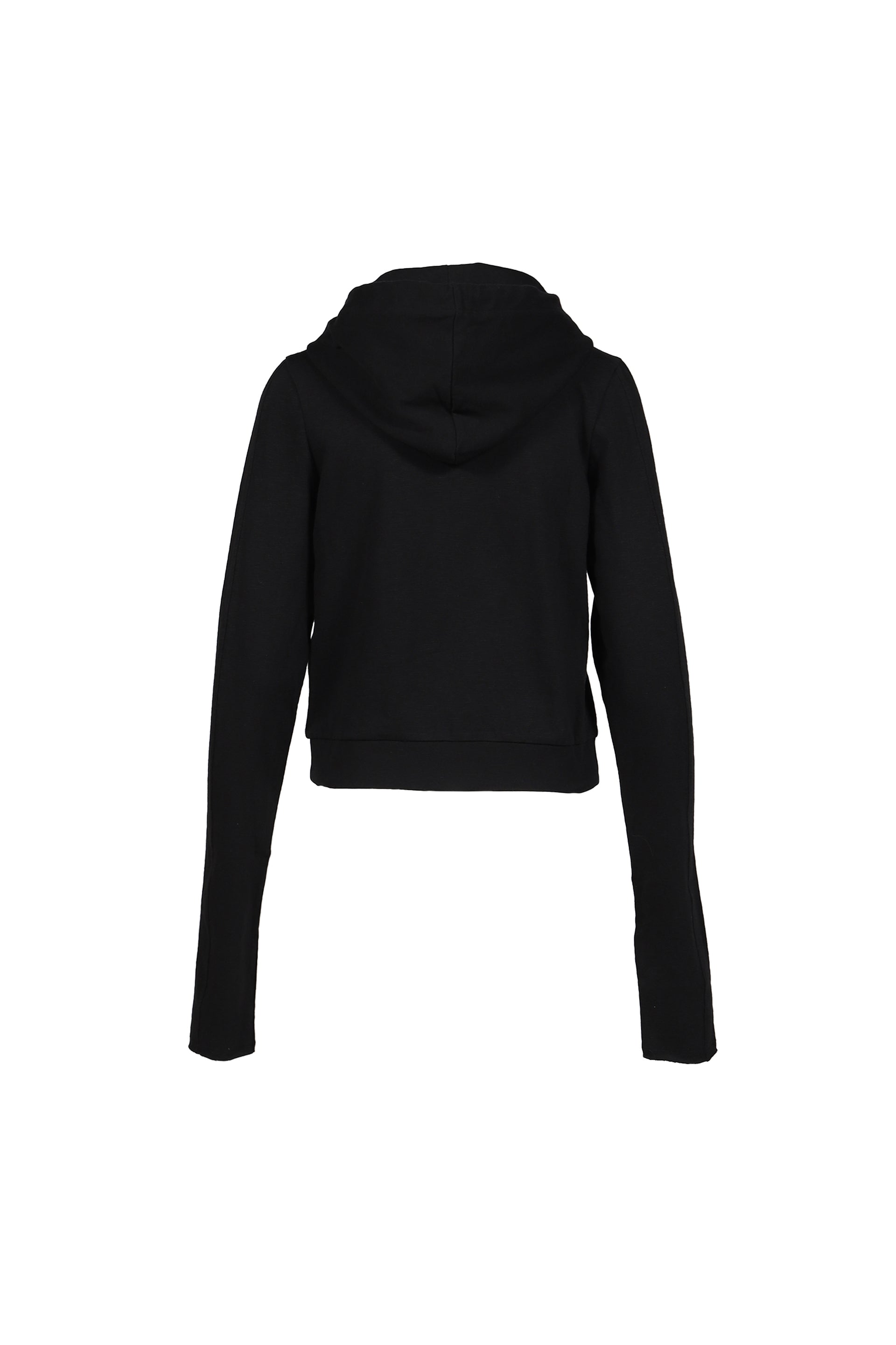 LIGHTWEIGHT CROPPED ZIP-UP / BLK