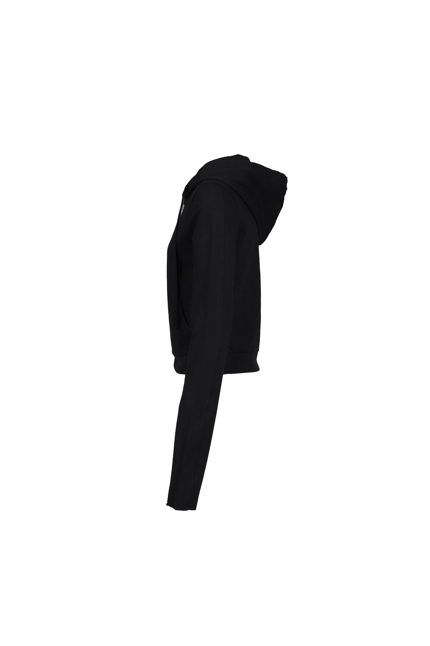 LIGHTWEIGHT CROPPED ZIP-UP / BLK