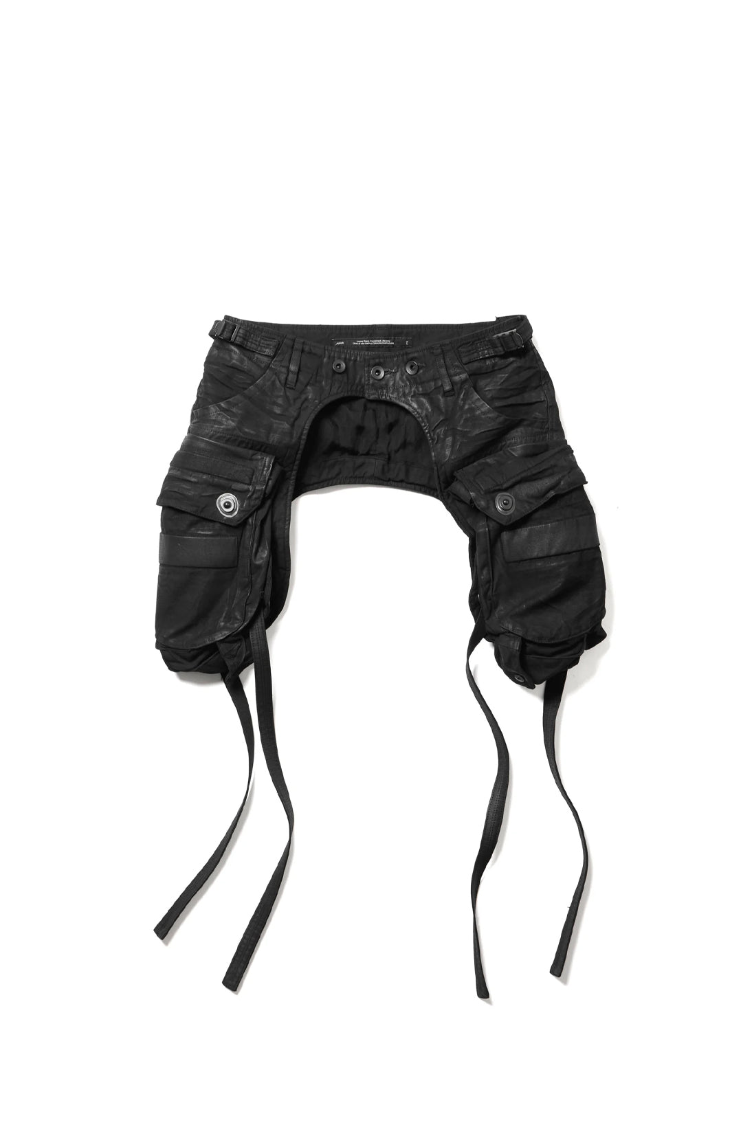 COTTON BACK SATIN GASMASK CHAPS / BLK