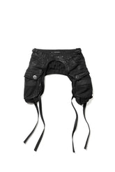 COTTON BACK SATIN GASMASK CHAPS / BLK