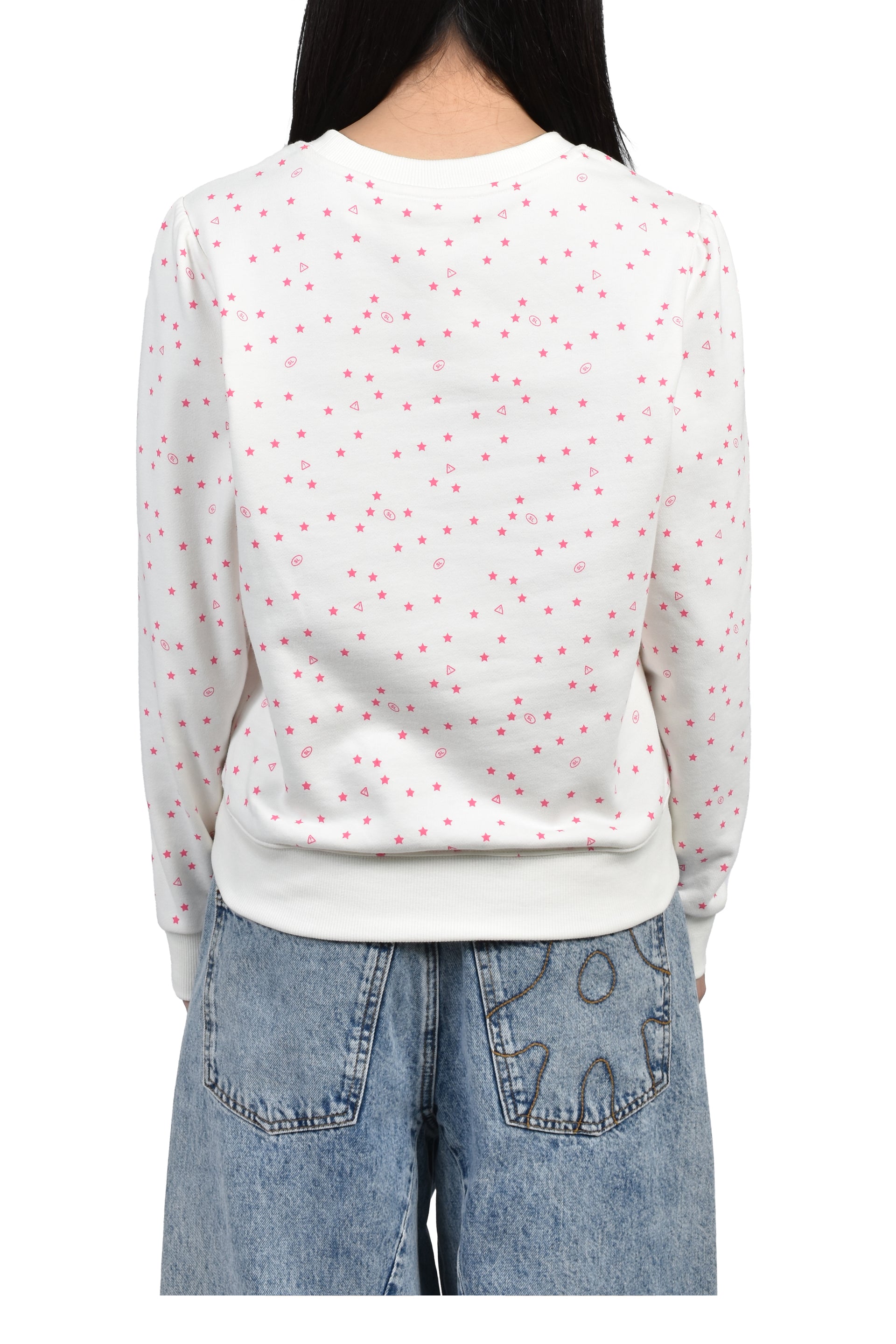 POLKA SWEATSHIRT / WHT