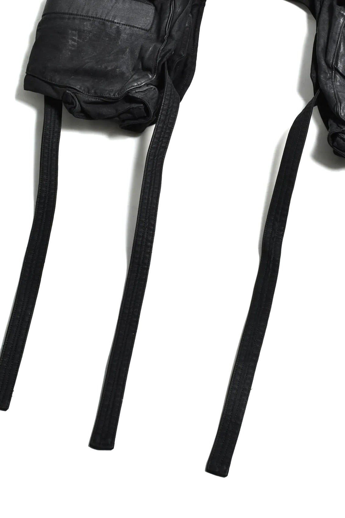 COTTON BACK SATIN GASMASK CHAPS / BLK