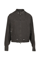 LEWIS RIDER EYELET JACKET / CHA 