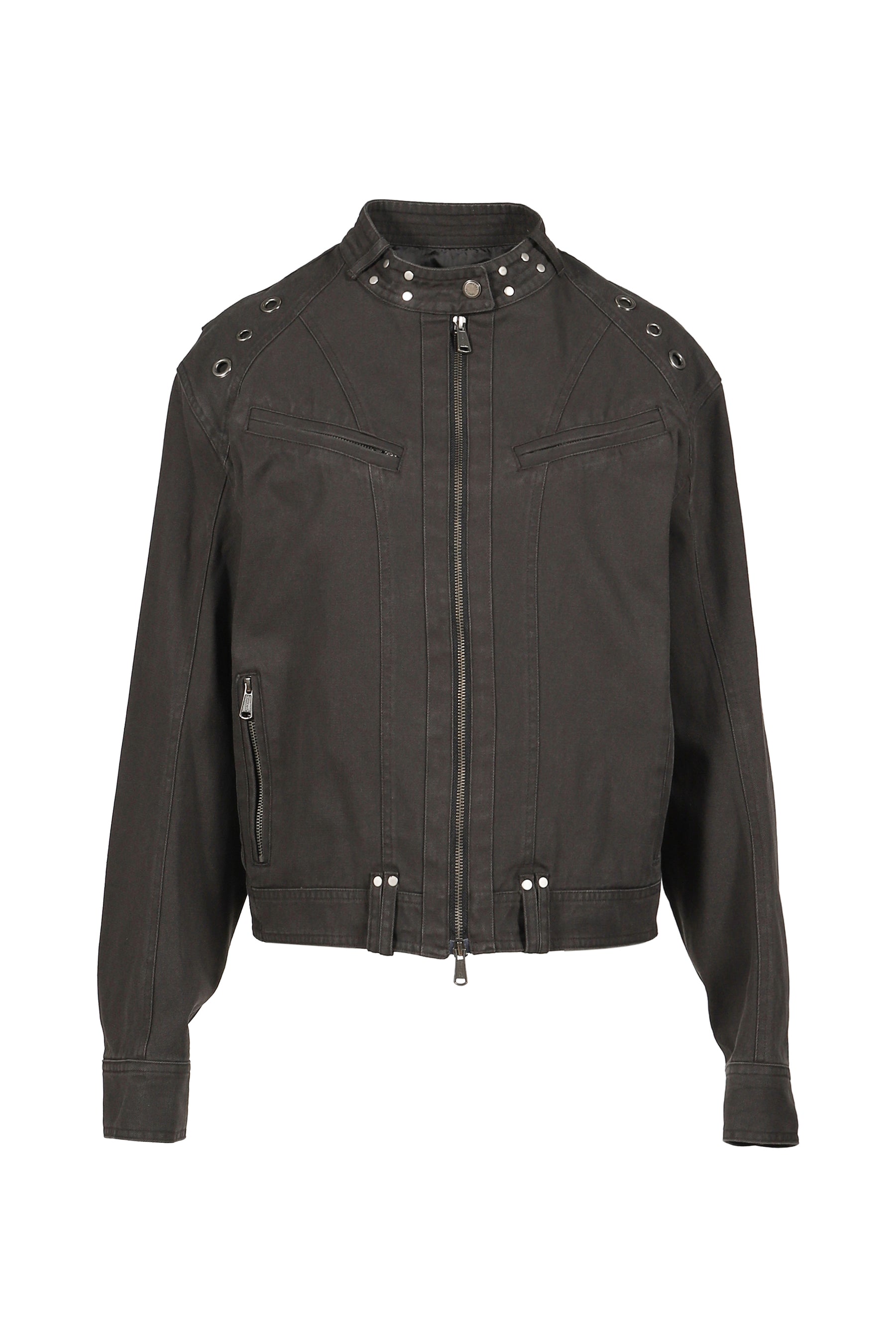 LEWIS RIDER EYELET JACKET / CHA 