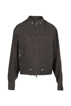 LEWIS RIDER EYELET JACKET / CHA 