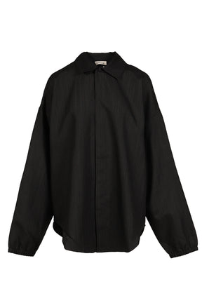 ELASTIC CUFF SHIRT / BLK STRIPED